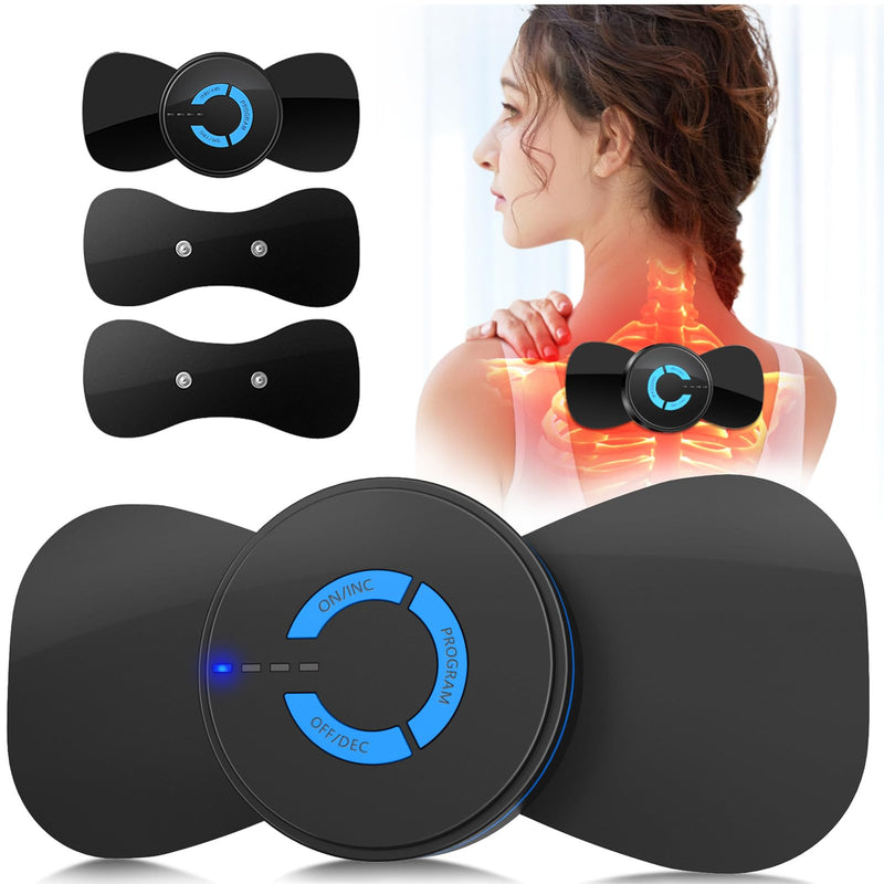 [Australia - AusPower] - Mini Massager,Rechargeable Intelligent TENS Unit Muscle Stimulator for Pain Relief - FSA or HSA eligible Deep Tissue EMS Massager Management for Back, Neck, Arm Electronic Pulse Machine 