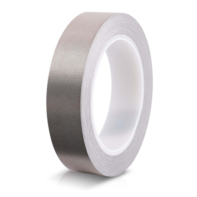 NQEUEPN 1inx65.6ft Faraday Cloth Conductive Adhesive Tape, Fabric Sticky Double Sided High-Shielding Tape for EMI Shielding Electrical Repair RFI Signal Blocking Interference Shield