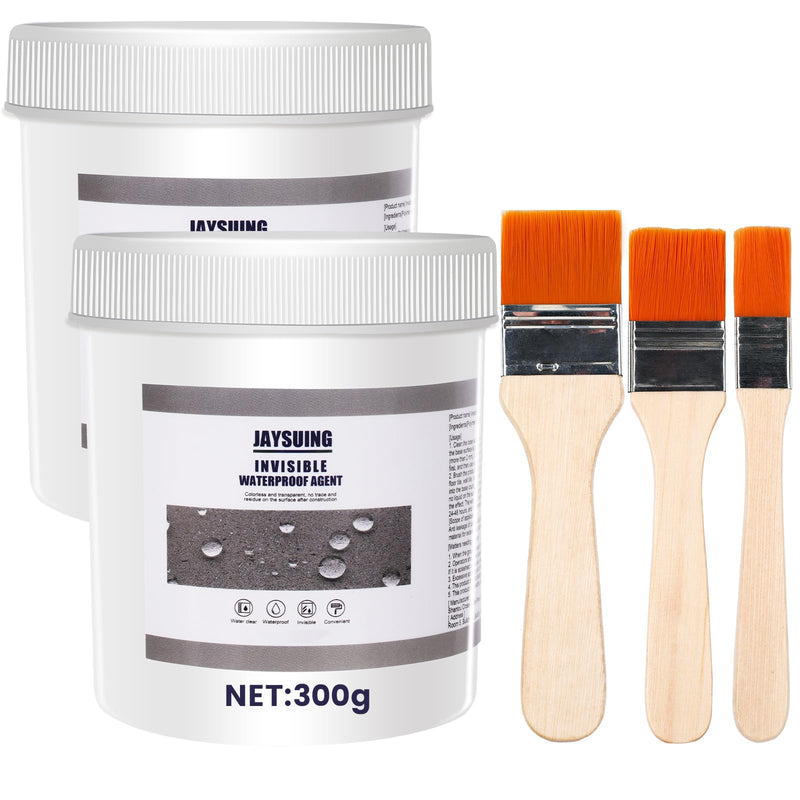 [Australia - AusPower] - 21 OZ (600g) Jaysuing Invisible Waterproof Agent, Waterproof Sealant, Transparent Waterproof Coating, Waterproof Anti-Leakage Agent, Transparent Repairing Leak Waterproof Adhesive 21OZ 