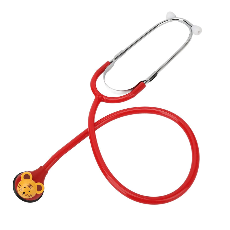 [Australia - AusPower] - Kids Pediatric Clinician Stethoscope with Cartoon Animals Pattern, Accurate Sound Amplification, Soft and Comfortable Earplugs, Adjustable Earpiece, 5 Animal Shaped Heads Included 
