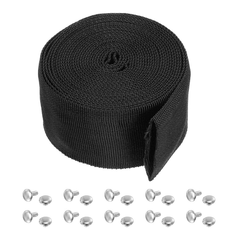 [Australia - AusPower] - PATIKIL 2.4" 16FT Protective Hose Sleeve with Snap Fastener, Polyester Fiber Cable Cover Sheath Protection for Welding Tig Torch Hydraulic Hose, Black 2.4 inch x 16ft 