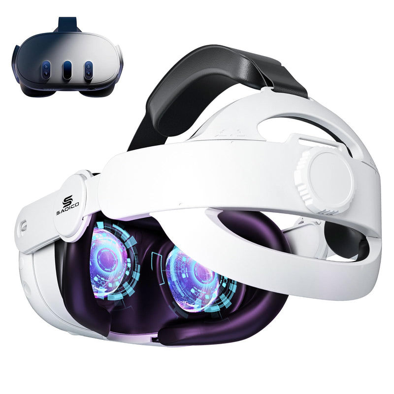 [Australia - AusPower] - Upgraded Head Strap for Meta Oculus Quest 3, Pressure-Free Elite Strap Accessories Replacement, Adjustable Headband Soft Cushion VR Headset Enhanced Comfort & Balanced Fit for Longer Immersion Quest 3 Head Strap 