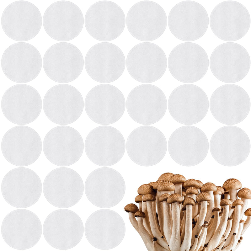 [Australia - AusPower] - 30 Pieces Synthetic Filter Paper Stickers 0.3 ?m Synthetic Filter Disc Wide Mouth Circular Adhesive Filter Patch Sticker for Mushroom Cultivation Wide Mouth Jar Lids Mason Jars (2.28 Inch) 2.28 Inch 