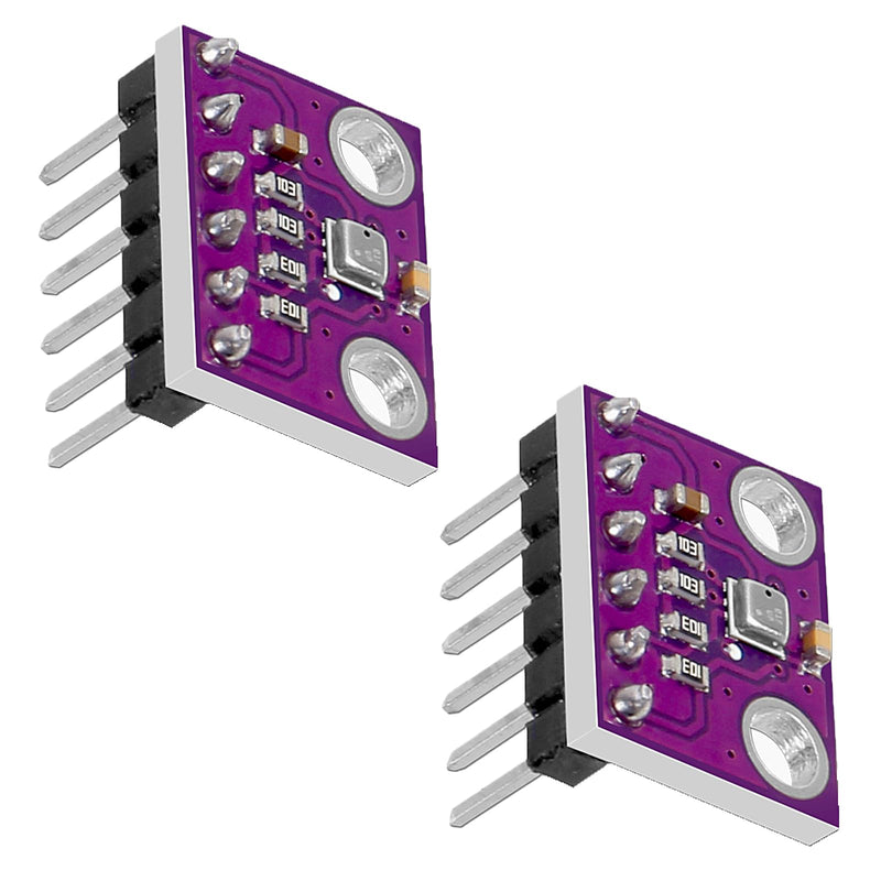 [Australia - AusPower] - 2PCS BME280 3.3V Sensor Module Pre-Soldered High Precision Atmospheric Pressure Sensor GY-BME280-3.3 Temperature Humidity Sensor Module for Raspberry Pi and Other MicroControllers 