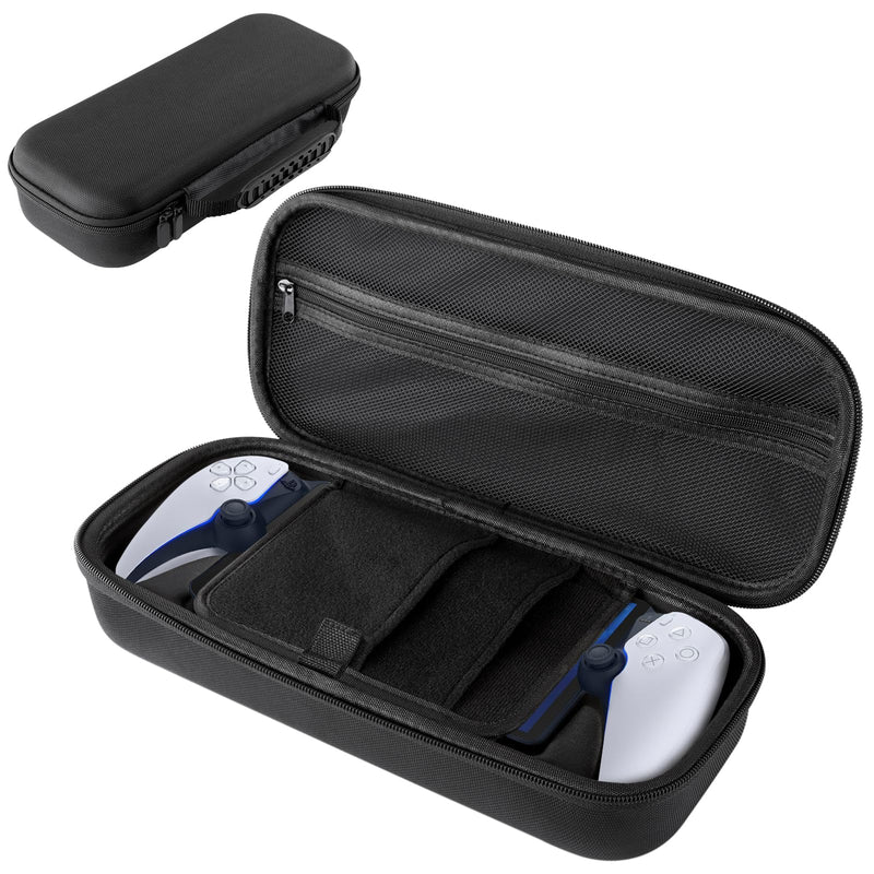 [Australia - AusPower] - CoBak Hard Carrying Shell Case for PlayStation Portal Remote Player -with Screen Protective Cover, Accessories Storage Bag & Hard Shell for Ultimate Protection. Black 