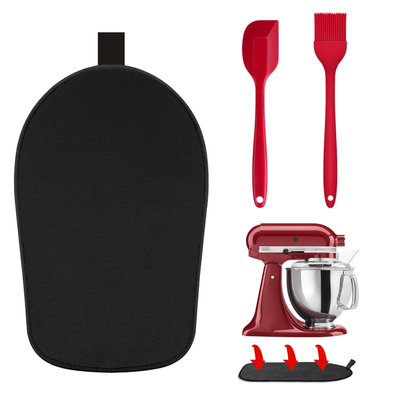 [Australia - AusPower] - Sliding Mat for Kitchenaid Stand Mixer with Rubber Spatula Pastry Brush Slider Mat for KitchenAid 4.5/5 Quart Appliances 4.5/5Quart 