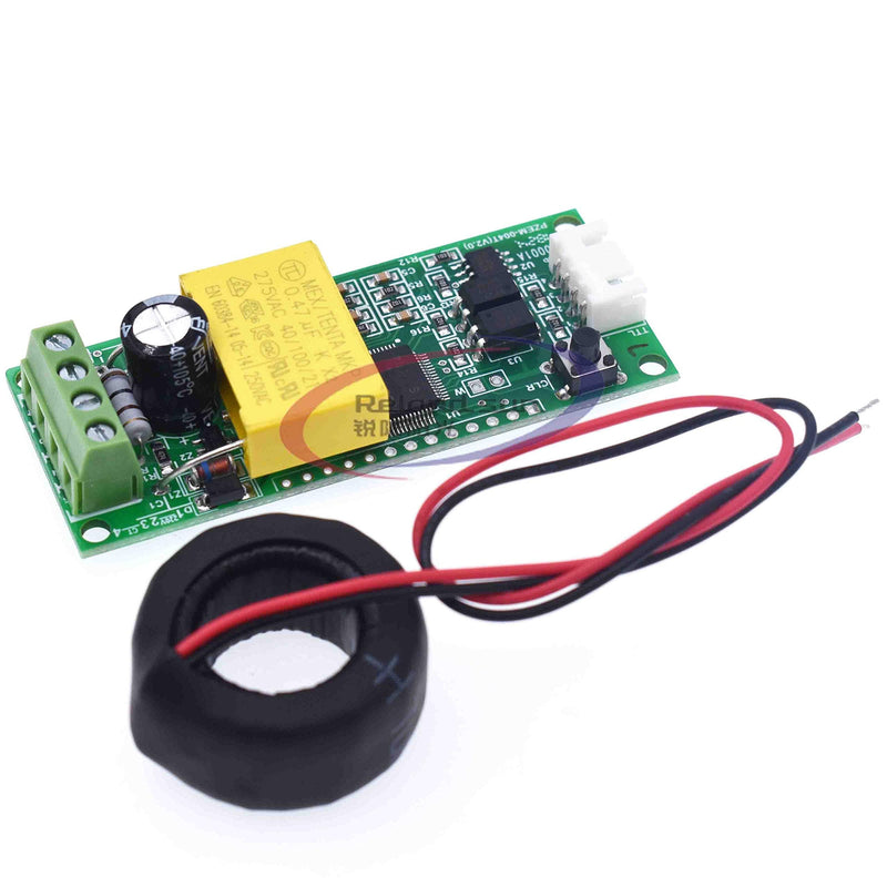 [Australia - AusPower] - AC Digital Multifunction Meter Watt Power Volt Amp TTL Current Test Module PZEM-004T with Coil 0-100A 80-260V AC 