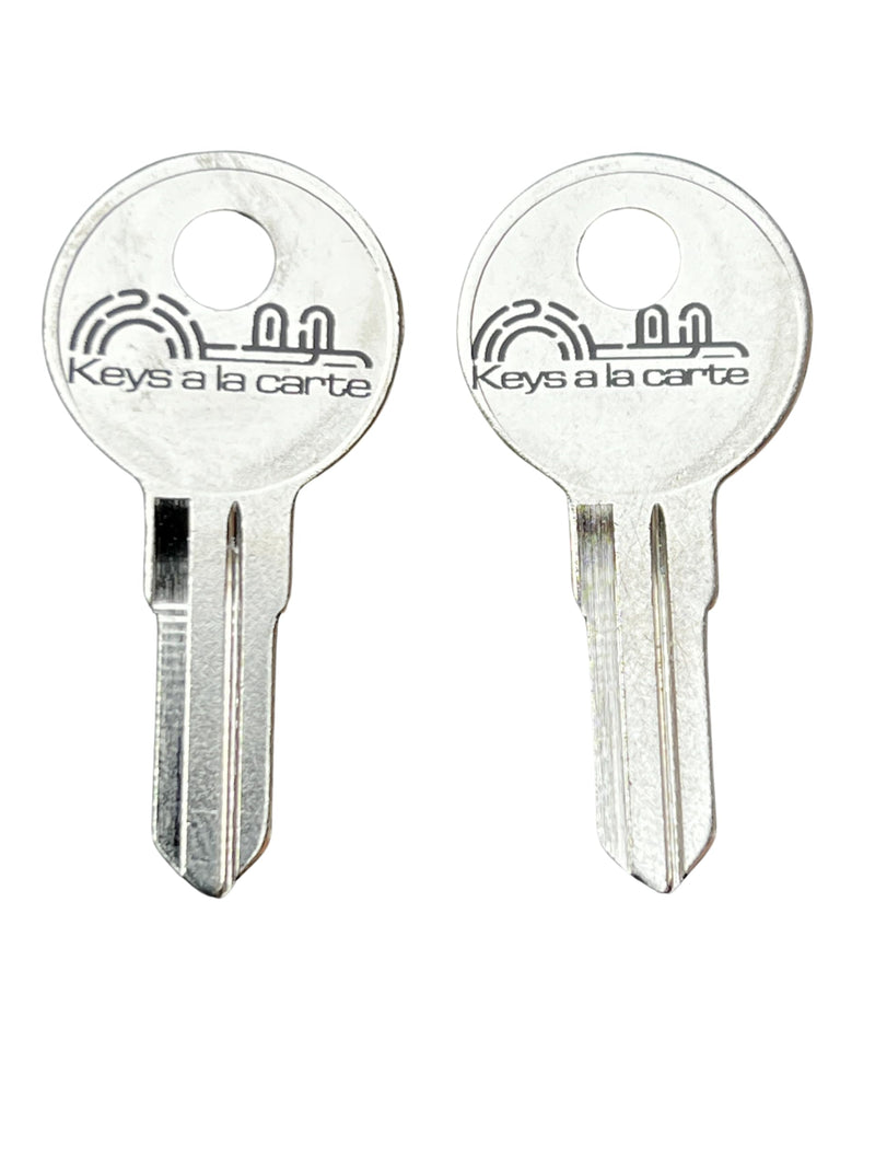 Replacement Keys Cut to Code For Various Brands of Truck Toolboxes Camper Shells and Covers Such as Better Built, Dee Zee, Eberhard, Husky, Kobalt, Leer, and SnugTop Using Key Codes H700D-H750D(H708D) H708D