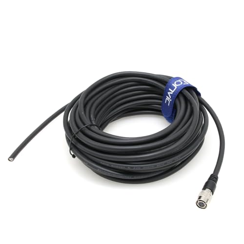 Hirose 6 Pin Female to Open End High Flex Twisted Power I/O Cable for Basler Sony AVT GIGE CCD Industrial Cameras 10M/32.8ft Straight