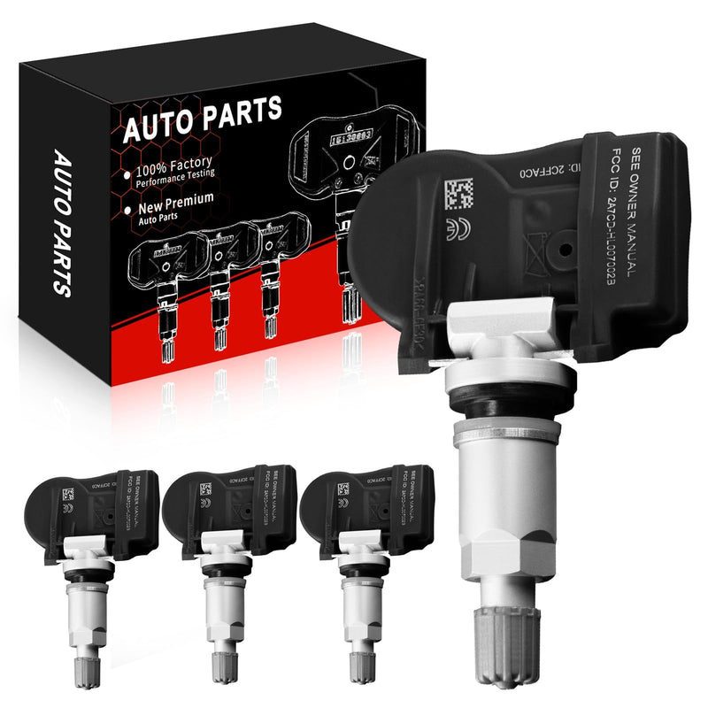 Pre-Programmed TPMS Sensor Fits for:-Mercedes-for:-Benz B250 C230 C300 E300 C350 CL600 CL63 AMG CL65 AMG CLK350 for:-Smart Fortwo, 433Mhz Tire Pressure Monitoring Sensor OE#A0009050030(4Pcs)