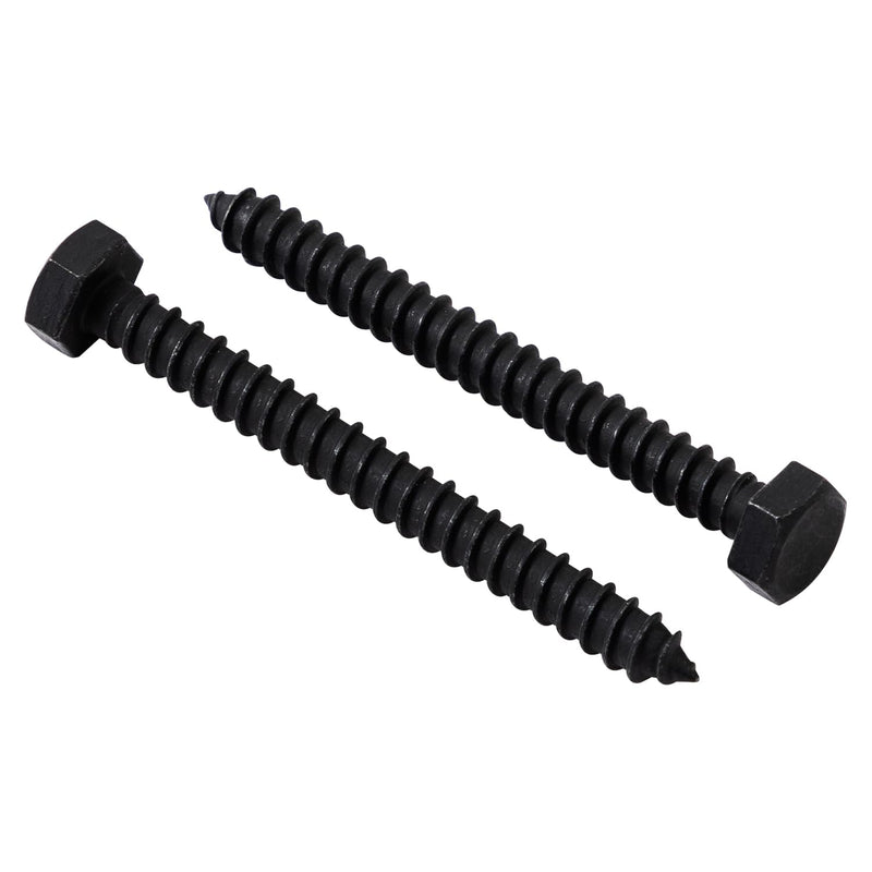 [Australia - AusPower] - LIONMAX Lag Screws Bolts 5/16" x 3 Inch, 15-PCS, Stainless Steel Black Lag Bolt, Hex Head Wood Screws 5/16" x 3" 