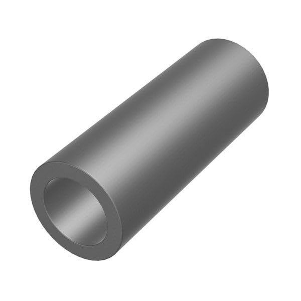 Steel spacer 3/4-inch OD x 1/2-inch ID, 2-inch round unthreaded standoff bushing, 5-pack by Metal Spacers Online