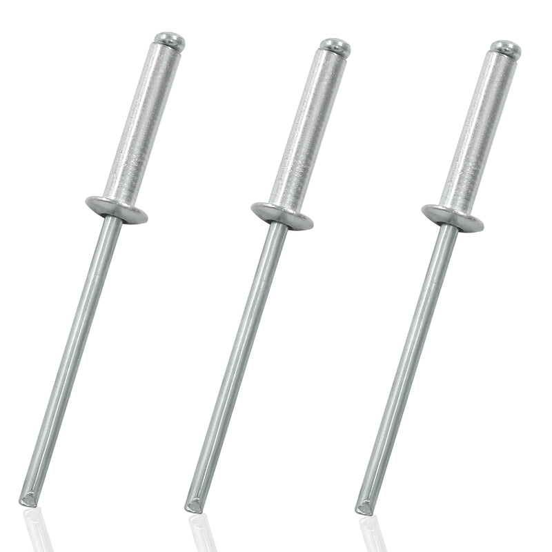 [Australia - AusPower] - 100 Pcs 1/8" x 3/4" Aluminum Blind Rivets Dome Head Pop Rivets for Installing Accessories, Silver 1/8" x 3/4" 