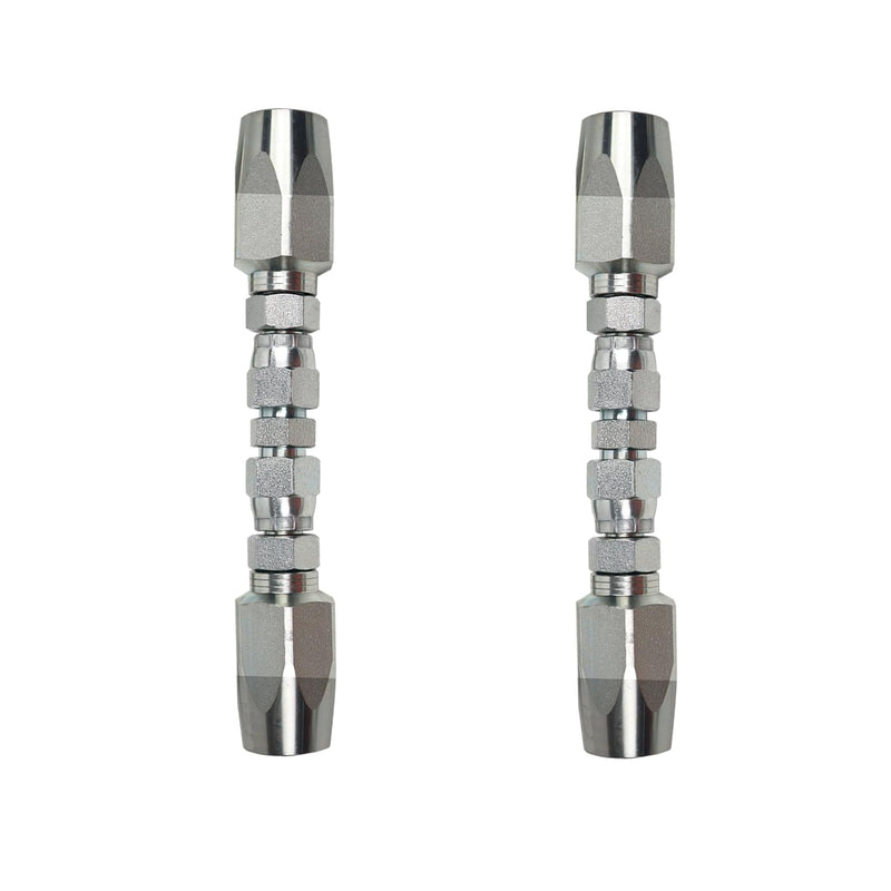 [Australia - AusPower] - AKM 2-Pack Hydraulic Hose Field Repair Kit,3/8" Inner Diameter Reusable 2 Pack 3/8" 