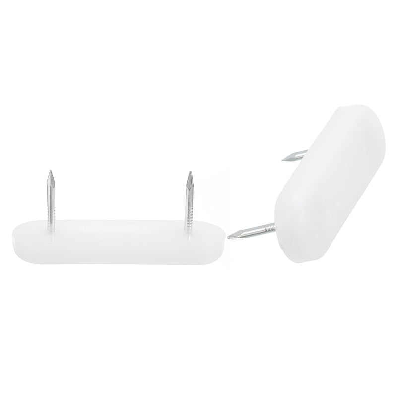 [Australia - AusPower] - uxcell Nail on Furniture Glides, 20pcs Plastic Double Pins Furniture Sliders Chair Leg Feet Pads Glide Nails 20 