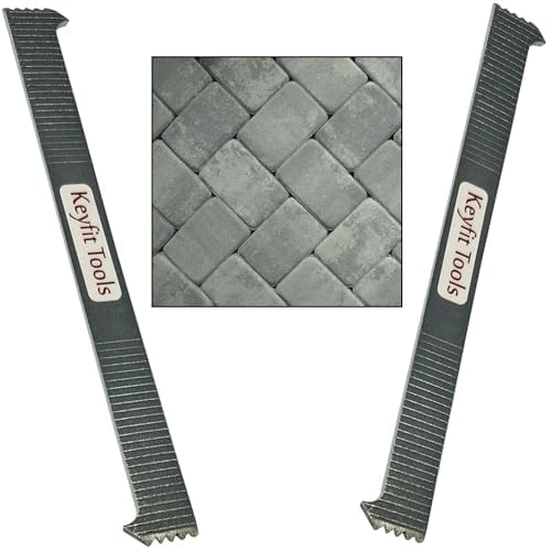 Keyfit Tools U.S.A. Paver Puller PRO 9" Contractor Grade 4140 Heat Treated & Case Hardened Steel w/Joint Scraper Micro Teeth & Gripper Slots Paver Extraction Removal Raise Locked Bricks & Pavers