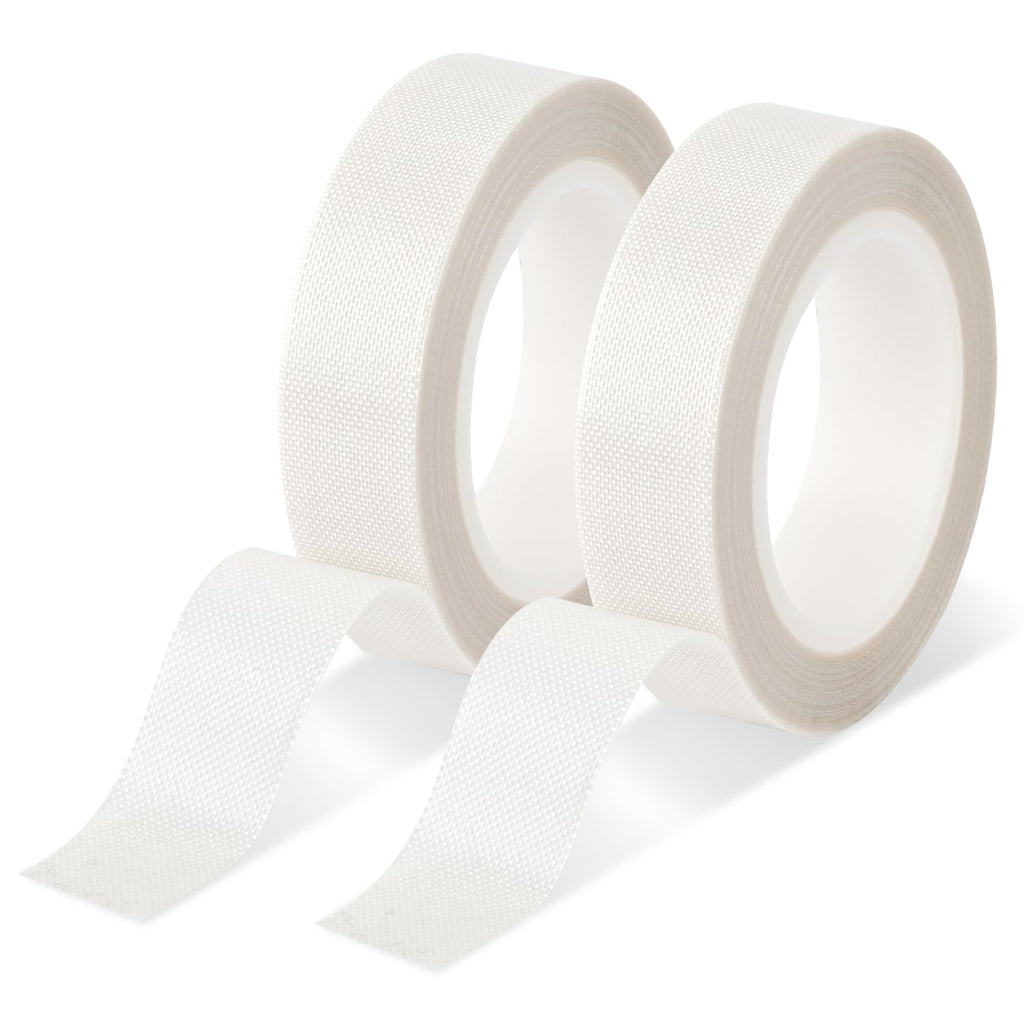 [Australia - AusPower] - lasuroa 0.59" x 32.81ft 2 Rolls Low Friction Tape, PTFE Tapes Drawer Slide Tape Abrasion Resistance Anti Squeak Tape Surface Protection for Wood, Cabinet, Curtain, Furniture (White) 