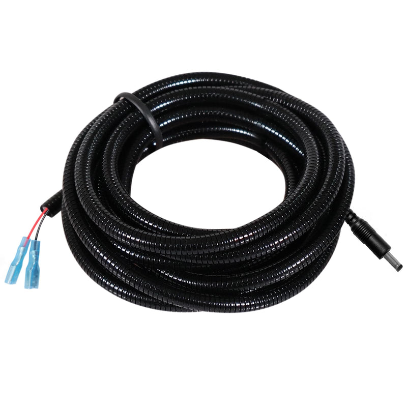 [Australia - AusPower] - Durable Chew-Resistant Power Cable for Trail Cameras, Compatible with Stealth Cam, Spypoint, Moultrie, Browning, Wildgame Innovations, Muddy, Covert WC20, WC30, Black Gate, etc. 5.5x2.1mm DC Plug, 79" 5.5x2.1 mm End-Spade Connector 