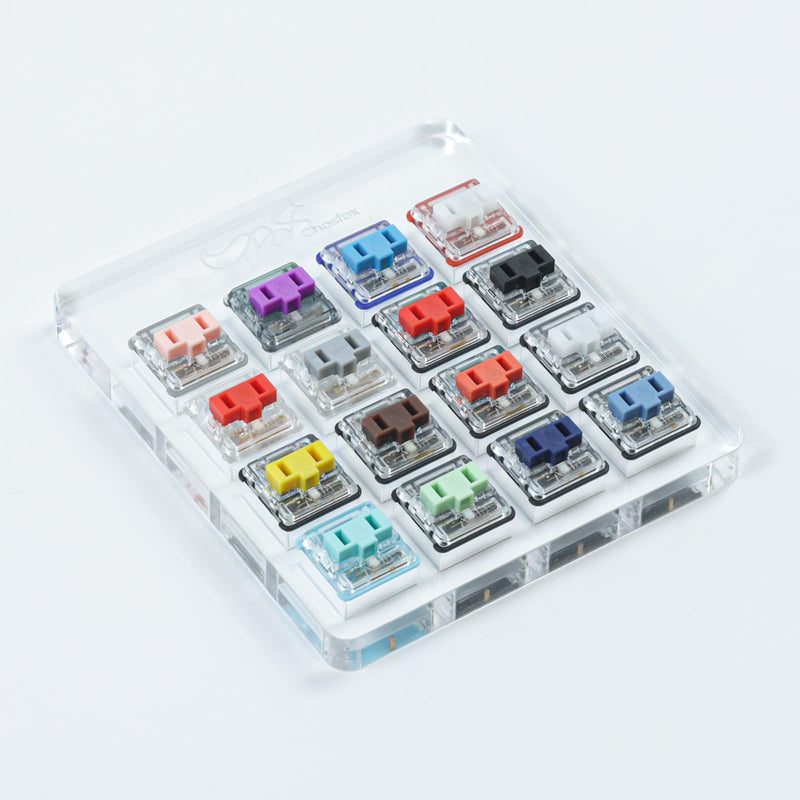 [Australia - AusPower] - Kailh Switch Tester 4X4 Kailh Choc Low Profile Switches 16-Key Kailh SMD RGB Low Profile Switches for Mechanical Keyboards (Choc Switch Tester x1) 