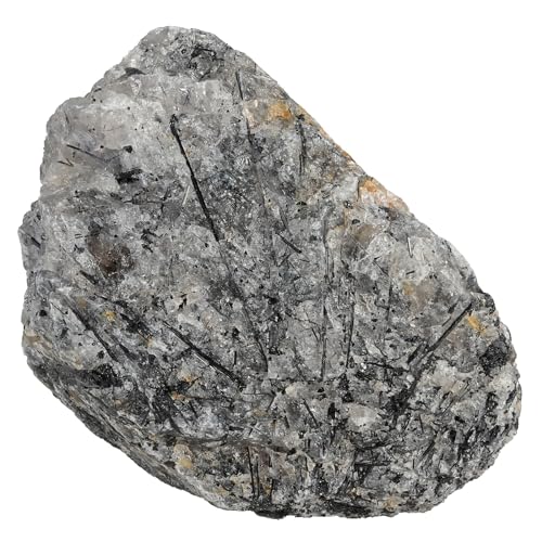 mookaitedecor Black Rutilated Quartz Raw Crystals and Healing Stones 201g-300g