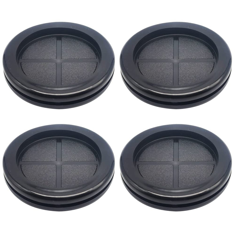 [Australia - AusPower] - Rubber Grommet, Rubber Grommets for Wiring, 2-1/8" ID, 2-1/2” Drill Hole, Rubber Hole Plugs, Synthetic Wire Grommets Protector, Firewall Plug Grommet, Double-Sided - 4 Pack 2-1/2" drill hole,2-1/8" ID 