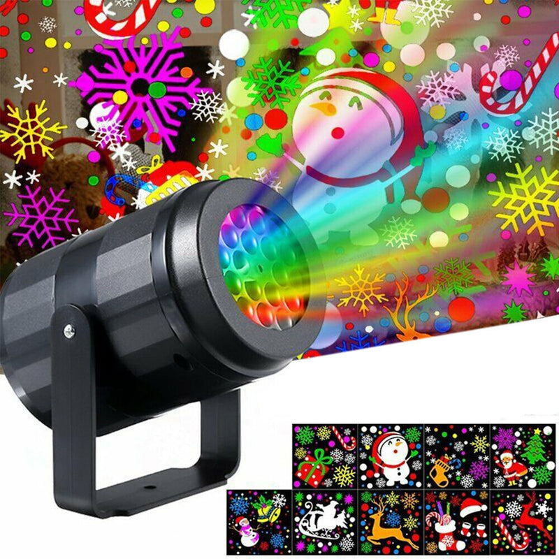 [Australia - AusPower] - Christmas Projector Lights Indoor Outdoor, 16 Patterns Led Projector Light, Christmas Decorations Lighting for Xmas Holiday Party Carnival Wedding Garden Patio 