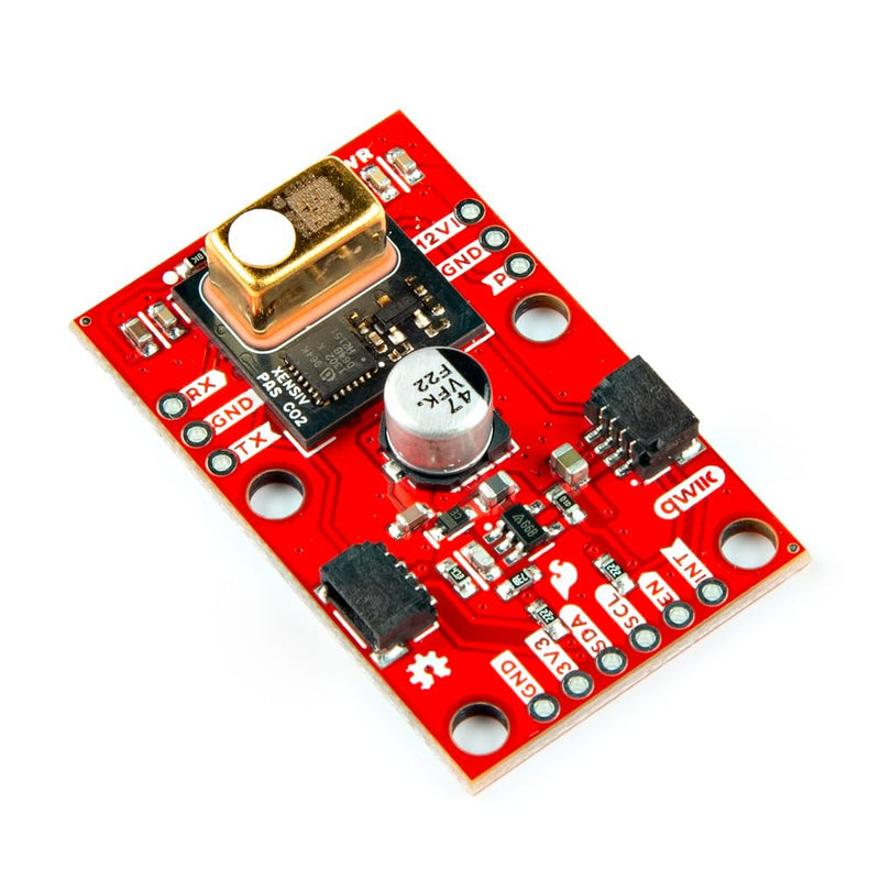 [Australia - AusPower] - SparkFun Photoacoustic Spectroscopy CO2 Sensor - PASCO2V01, IR emitter (Qwiic) Photoacoustic Spectroscopy Measurement System, Integrated Microcontroller, Dimensions: 1in. x 1.6in 