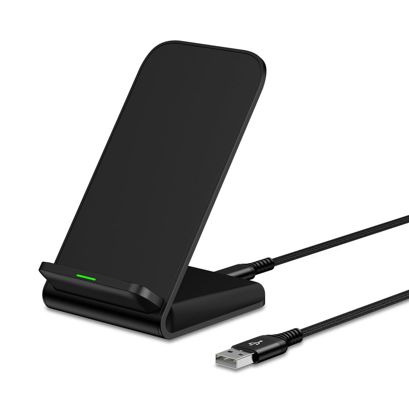 [Australia - AusPower] - Samsung Wireless Charger, 15W Fast Charging Stand for Samsung Galaxy S24/S23 FE/S23 Ultra/S22/S21/S20, Android Phone Wireless Charger Stand for Google Pixel 8/8 Pro/7a/7 Pro/6, iPhone 15/14/13/Pro/Max Black 