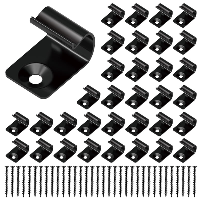 [Australia - AusPower] - Trex Starter Clips Start Clips for Decking 316 Stainless Steel Black Universal Starter Decking Clips Trex Hideaway Fasteners with Decking Screws 40 Pack 