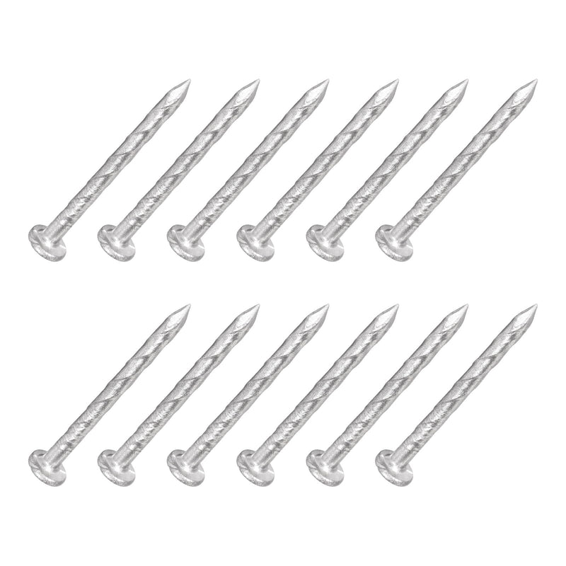 [Australia - AusPower] - Fence Deck Nails (27mmx2mm) 100Pcs, 304 Stainless Steel Spiral Shank Deck Nail - for House Repairing, Wall, Floor, Silver 