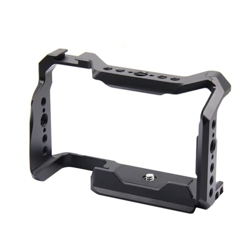 for Sony A6700 Camera Cage with Cold Shoe Mount 1/4&3/8 Inch Screw Holes Full DSLR Camera Cage Rig-A031