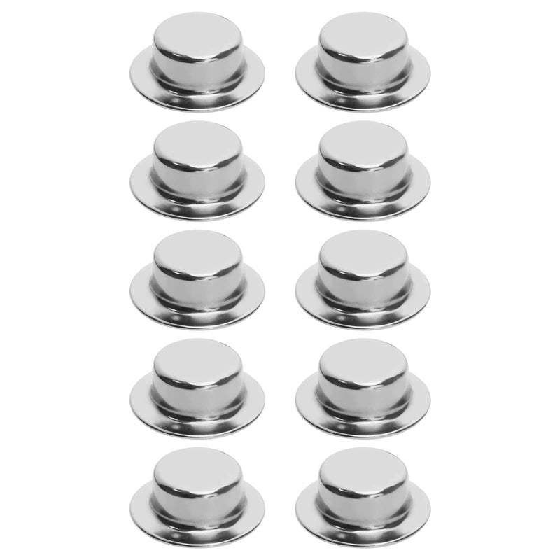 [Australia - AusPower] - eMagTech 10pcs Axle Push Nuts 5/8 Shaft Push Nut Fasteners Compatible with Trolley/Lawn Cart/Wheeled Trash Can/Pressure Washing Truck Pushnut Cap Stud 