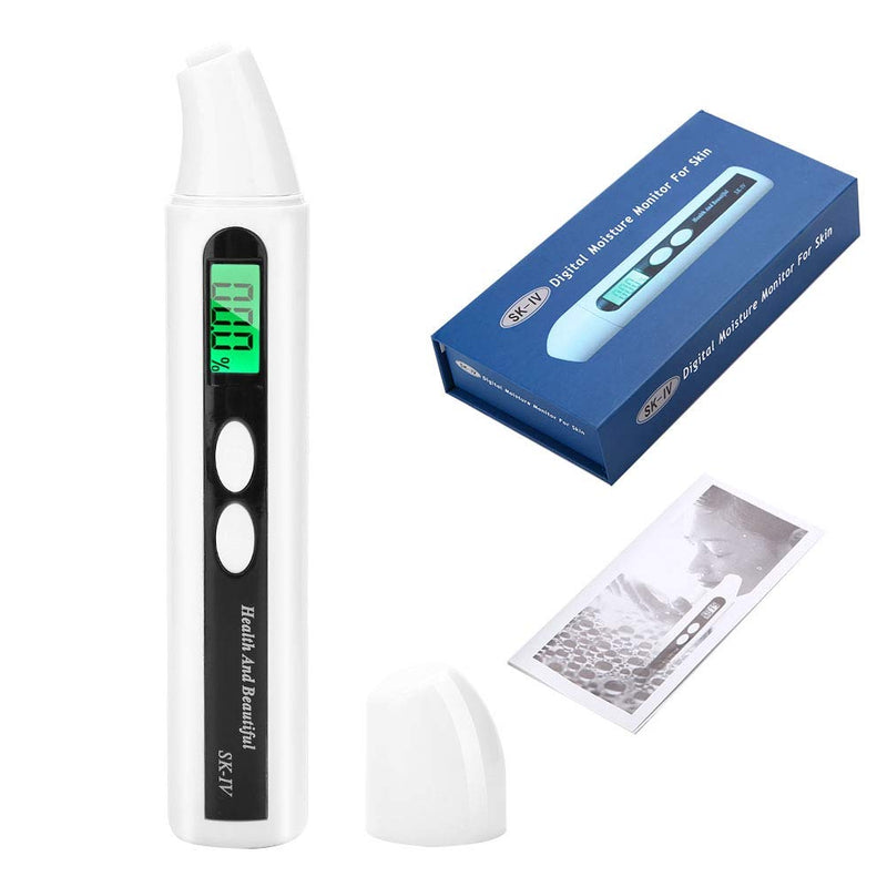 [Australia - AusPower] - Digital Skin Moisture Detector, Skin Analyzer USB Facial Moisture Meter Skin Facial Skin Tester Digital Skin Detector Pen Portable Digital Skin Detector Pen for Home Beauty Salon 