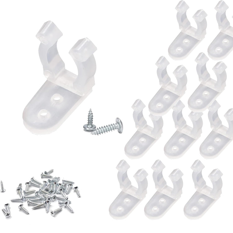 [Australia - AusPower] - TiTiToo Neon Led Rope Clips, Screws for led Rope Lights (50pcs) 50pcs 