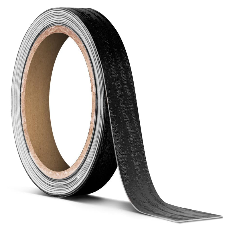 VViViD Black Ash Wood Air-Release Vinyl Adhesive Tape Roll 1/2” x 25ft ½” x 25ft