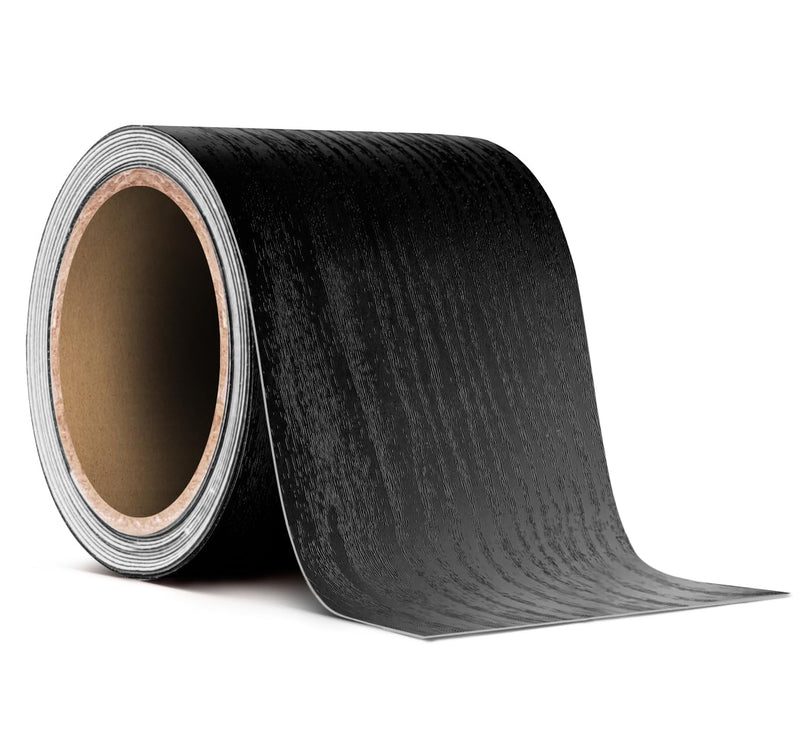 VViViD Black Ash Wood Air-Release Vinyl Adhesive Tape Roll 3” x 25ft 3" x 25ft