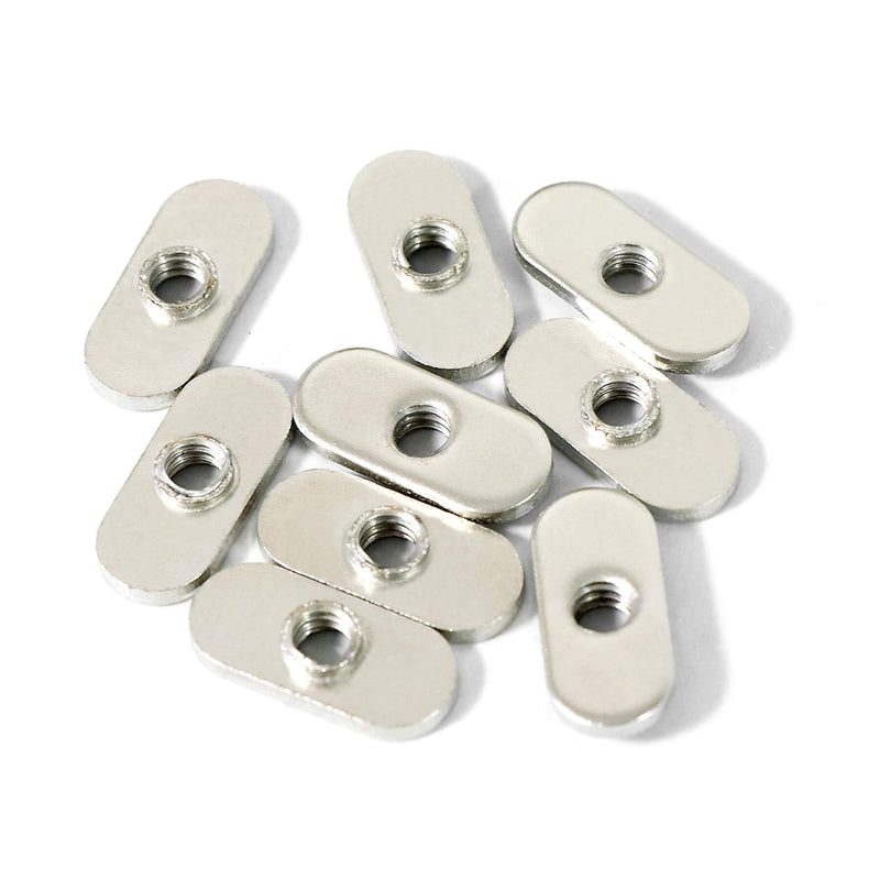 [Australia - AusPower] - 20 Packs 1/4"-20 Centered Hole Sliding T-Nuts for 10 Series T Track Extrusions, T Slot Accessories for Aluminum Extrusion Profile Rail 