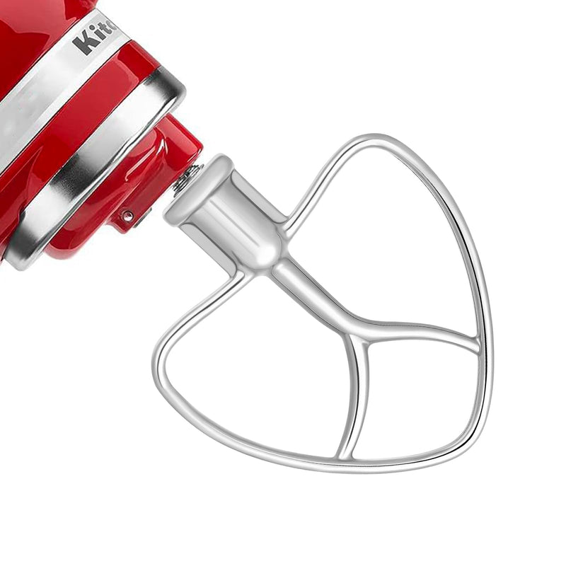 [Australia - AusPower] - Stainless Steel Flat Beater for Kitchen-aid Tilt-Head 4.5qt-5qt Stand Mixer Compatible for K45SS, KSM75, KSM90, KSM125 Paddle Attachment for Baking, Pasta Dough Mixing Accessory 