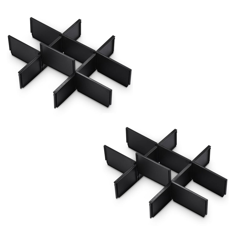 [Australia - AusPower] - VYH 48-22-8473 Packout Dividers For Milwaukee Packout 3-Drawer Drawer Tool Box Black (2 Pack) 