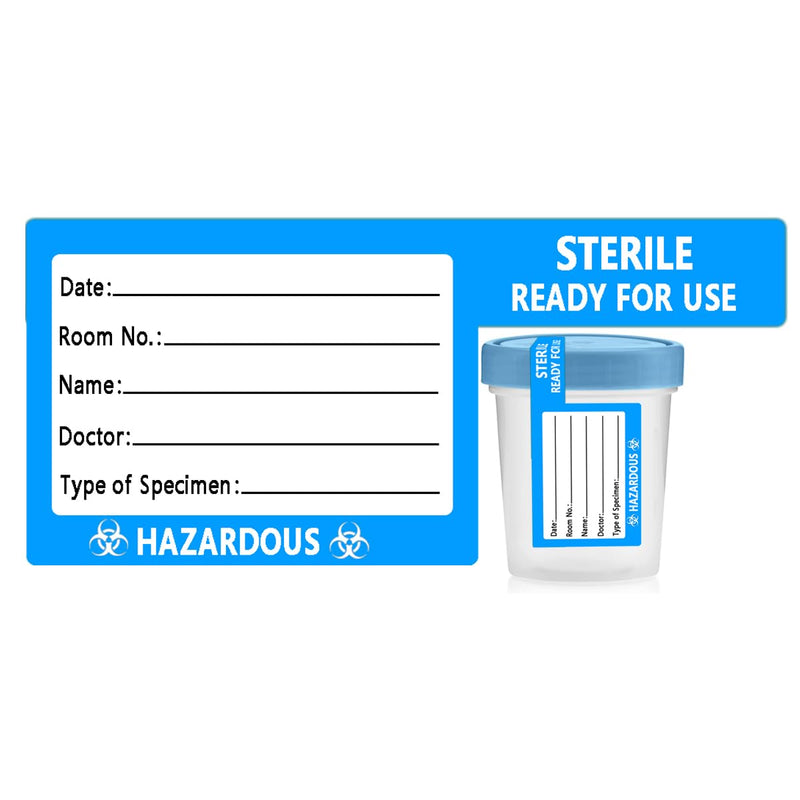 [Australia - AusPower] - Tamper Evident Lip Seal Stickers for 4 oz Sterile Urine Specimen Cup Containers,300 Pcs Per Roll 