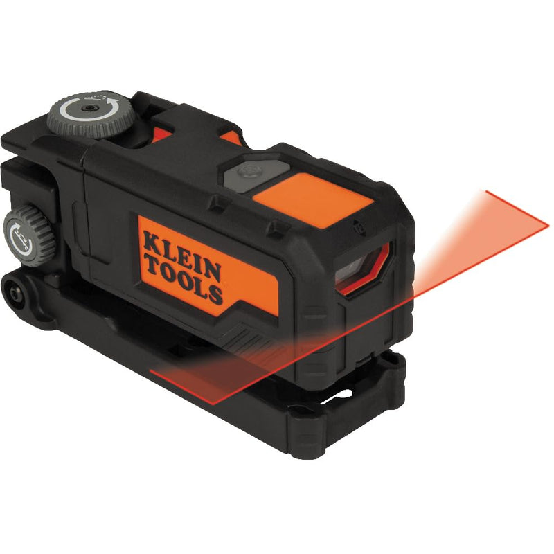 [Australia - AusPower] - Klein Tools 93PTL Magnetic Pocket Laser Level, Bright Red Leveling and Alignment Tool, 3 Bubble Vials, 360-Degree Wall Attachment, Picture Hanging Red Line 
