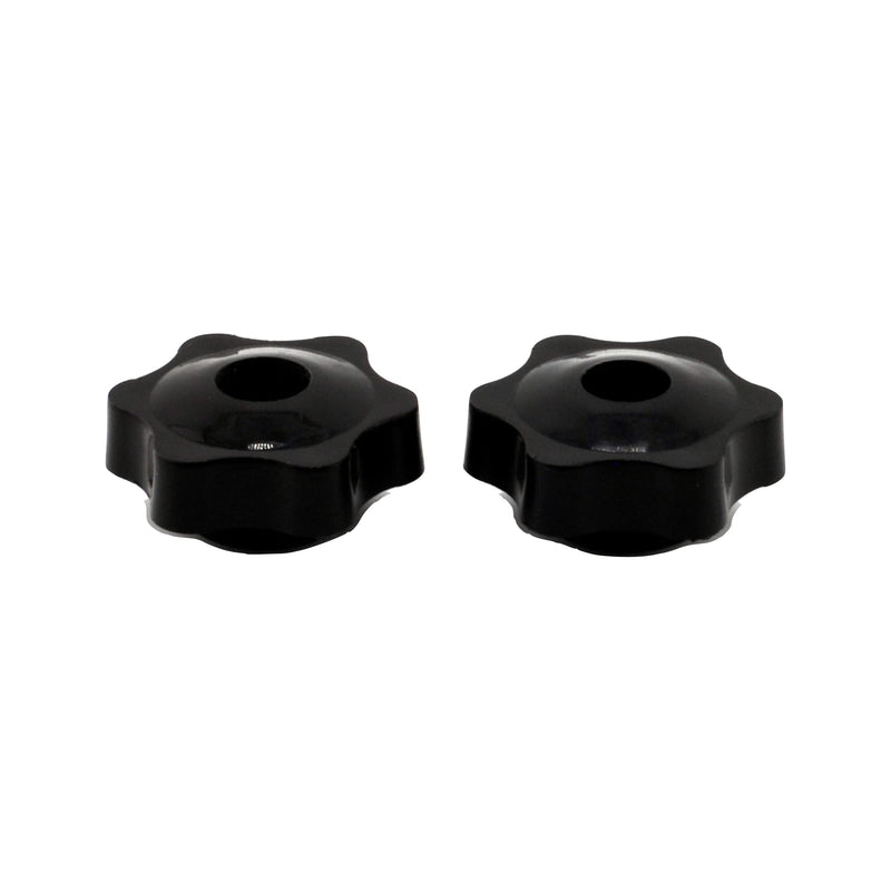 [Australia - AusPower] - VanEssential L-Track Fastening Knob Single Stud Bolt M10 x 1.0 Thread (Metric) Plastic Venture Track Accessory Black - 2pcs Knobs (2 Pack) 