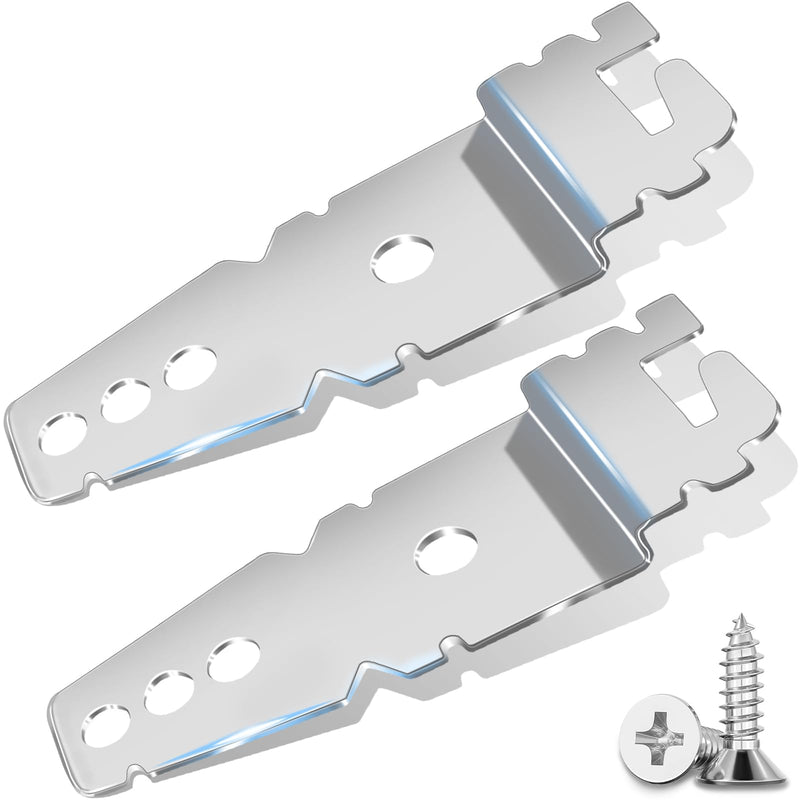 [Australia - AusPower] - Undercounter Dishwasher Mounting Bracket Clips - Compatible with Whirlpool Kenmore KitchenAid Maytag Dishwasher, Upper Mounting Bracket Kit with Screws Replace 8269145 WP8269145 WP8269145VP - 2 Pack 