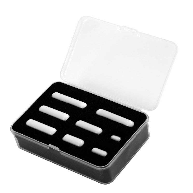 [Australia - AusPower] - PTFE Magnetic Stir Bar, Magnetic Stirring Rod, 8pcs Magnetic Stir Bar Set, 10mm/15mm/20mm/25mm/30mm/35mm, Magnetic Mixing Bars for Magnetic Stirrer, Auto Magnetic Mixers and Lab Stirrers Mixed set 