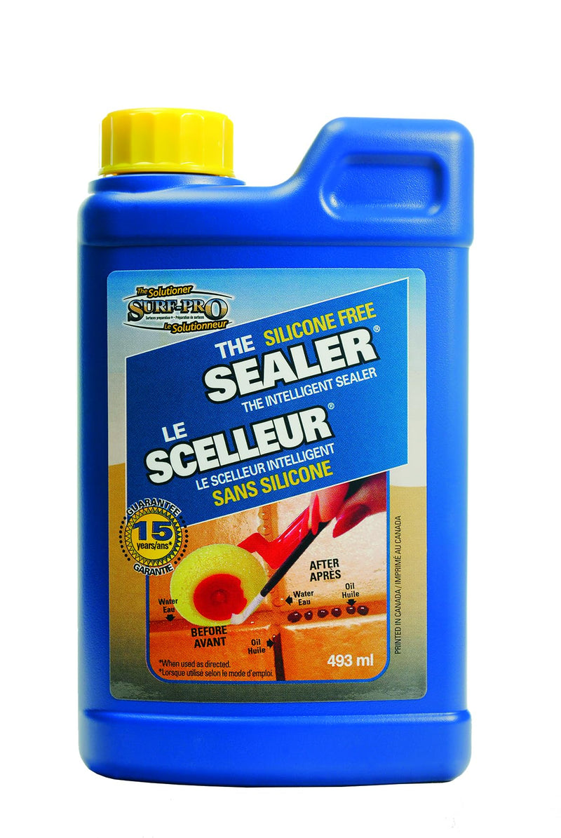 [Australia - AusPower] - SURF PRO Grout Sealer Transparent,1-Pack, 16.67oz (493 ml), Silicone Free, One Coat, Invisible Protecting Sealer, Anti-Stain 
