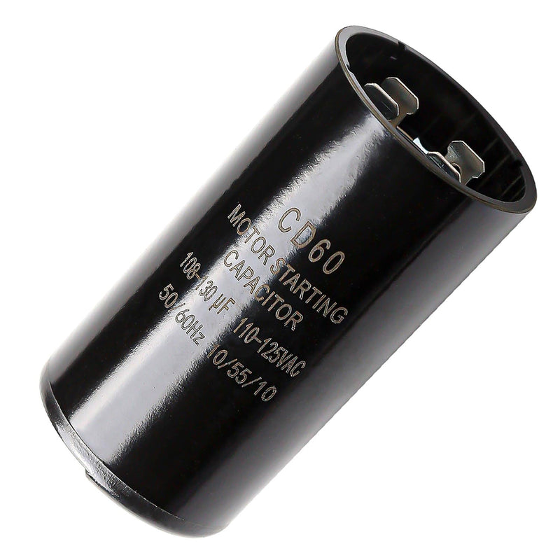 [Australia - AusPower] - Seentech 108-130 uf/MFD 110-125 VAC ±20% Round Motor Start Capacitor 50/60 Hz AC Electric Universal Fit for AC Motor Run or Fan Start and Cool or Heat Pump Air Conditioner 