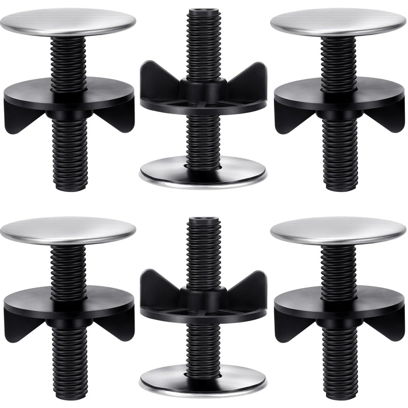 [Australia - AusPower] - HINZIC 6Pcs Kitchen Faucet Hole Cover Sink Tap Hole Plate Stopper Cover Brushed Metal Stainless Steel Plug Kitchen Sink Hole Cover 