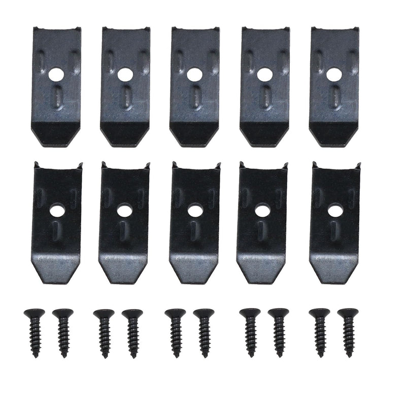 [Australia - AusPower] - Meuey Lyot Table Leaf Levelers with Screws of Furniture Hardware Horizontal Buckles for Furniture Hardware Table Fasteners Cabinet Dining Tables Black Screws Included 10PCS 