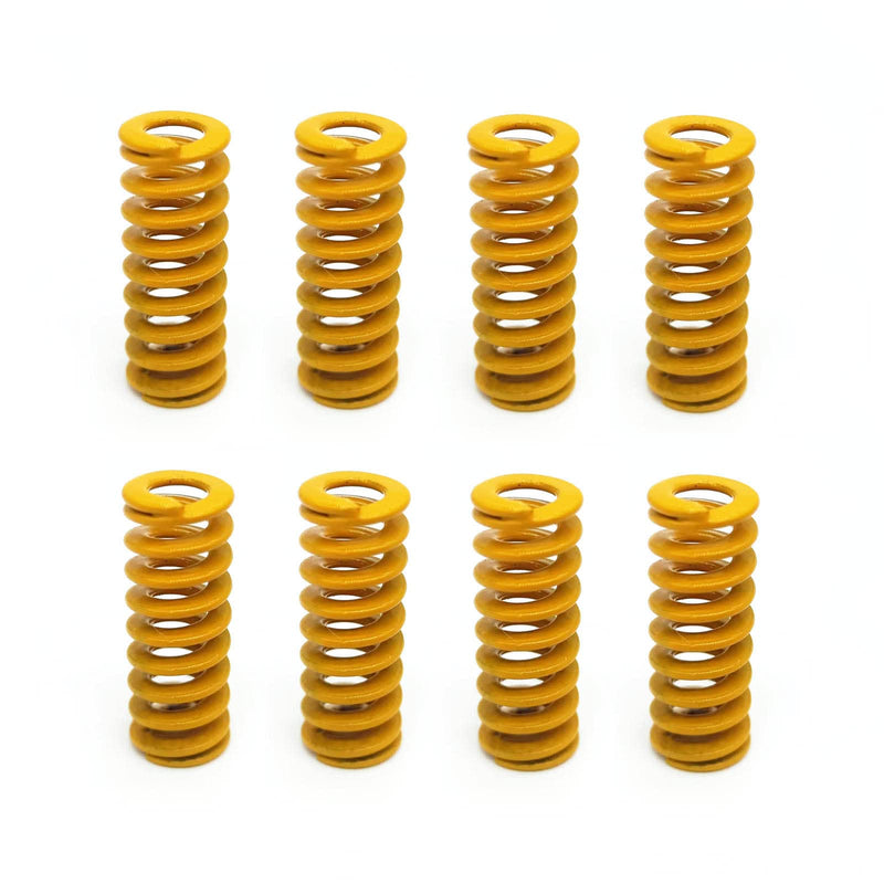 [Australia - AusPower] - 8pcs Heating Bed Spring Die Head Leveling Spring 3D Printer Compression Spring 0.31" OD 0.79" Length, Stable Bottom Connection Level for Creality Ender 3/3 Pro / 3 V2, etc. (Yellow) 