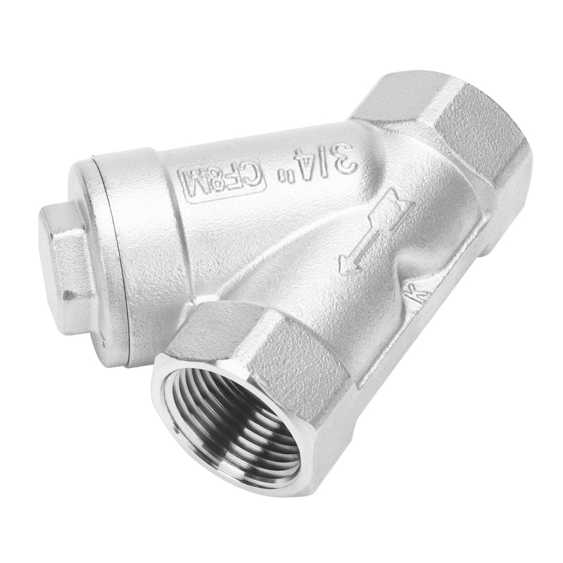 [Australia - AusPower] - 3/4 Inch Wye Strainer 100 Mesh Screen Filter Valve - 800 WOG SUS316 CF8M 3/4 Inch 